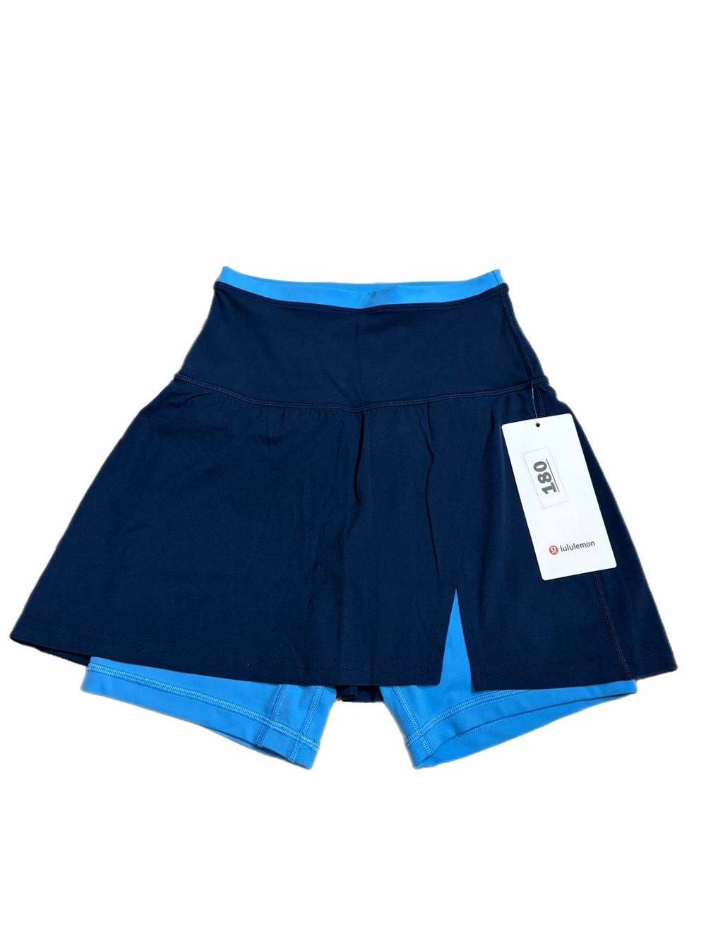 NWT Lululemon Align Super High-Rise Side-Slit Skirt *Trim Club Blue/Ocean Wave 4